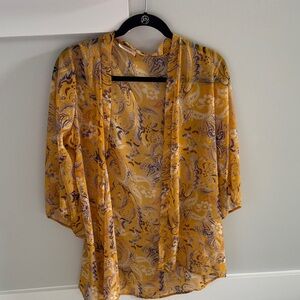 Yellow Paisley Women's Duster